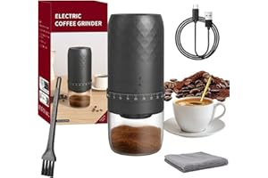 UCAMP Macina Caffè Elettrico, Portatile Coffee Grinder Ricaricabile con 40 Livelli External, Macinacaffè Elettrico per Espresso, Pour Over, French Press e Moka, Idee per Campeggio, Viaggi