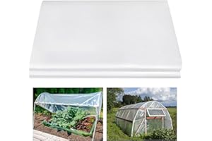 QHSXMQ Bache pour Serre 2 x 3 m, Bache Transparente Exterieur de Protection, Plastique Réutilisable et Imperméable