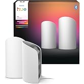 Philips Hue Flare 2 Pack Smart Wall Lighting - White - Color light, ColorCast technology, Bluetooth compatible, Alexa, A