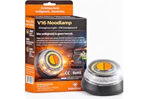 V16 Warning lamp 2026 with IDIADA approval No. PC21020060 – Warning triangle – Breakdown triangle – EU approval – For car & motorcycle