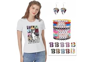 Marypaty Taylor Merch T-Shirt Femme Adulte Costume Bracelet d'amitié Friendship Fans Cadeau Homme Musique Concert Accessoires Stickers Autocollant