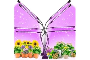 ZHENNBY Lampe de Plante LED Lampe de Croissance Full Spectrum 40W Grow Light pour Plantes d’Intérieur Plant Lamp avec Clip Plug Timer 3 Modes pour Légumes Seedlings Growing Flowering - 2 packs