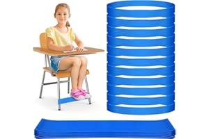 12 Pack Chair Bands for Kids with Fidgety Feet, ADHD Tools for Kids, ROOKEA Sensory Room Must Haves for Adhd Kids Fidget Chair Bands Autism Classroom Must Haves ADHD Tools for Classroom Home Chairs