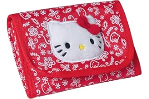 JEMINI Hello Kitty Wallet Purse with Plush Velour Kitty Motif