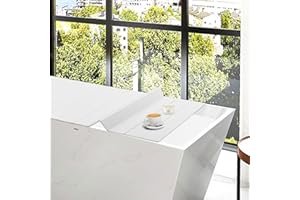 SHIYINGE Faltbare Badewannenabdeckung Badewanne Brett Bad Wasserdichte Staubdichtes Badewannendeckel Abdeckung Tablett Faltbar Board FüR Badezimmer Wasserdicht Staubdic Badewannenablage Modern Weiß (70*170cm)