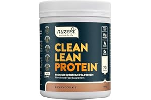 Vegan Protein Powders by Nuzest - Clean Lean Protein - Rich Chocolate - Plant Based Pea Protein Shake - Low Calorie & Low Carb - Gluten Free - Dairy Free - 500g (20 Servings)