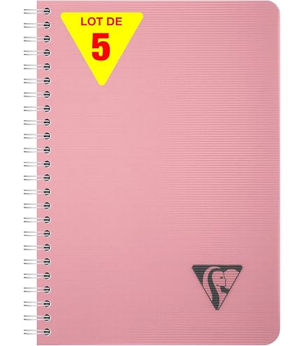Clairefontaine Linicolor ESSENCE - Bloc Fiches Révision Spirale A5 50 Fiches Petits Carreaux 240g