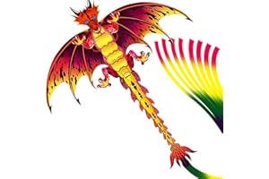 Laptony Cerf-Volant pour Enfants et Adultes, Cerfs-Volants Easy Flyer pour garçons et Filles, Jouet d'extérieur pour la Plage et l'été avec Ligne de vol de 50 mètres et Bobine