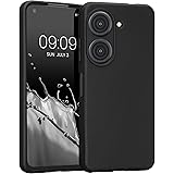 kwmobile Housse Compatible avec ASUS Zenfone 10 / Zenfone 9 Coque - Housse de téléphone Protection Souple en Silicone - Noir 