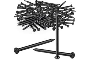 jwtyu 120 Pièces de clou à béton 20 mm Clous Pointe clous en acier clous, vis et fixations petit clou pour usage intérieur et extérieur