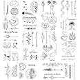 LAROI 66 Blätter Klein Schwarz Temporäre Tattoos  Produktbild-Vorschau 8