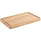 HENCKELS by ZWILLING Kesme tahtası ahşap kesme tahtası, 32 x 22 x 2 cm, meyve suyu oluğu, &ccedil;ift taraflı kullanılabilir