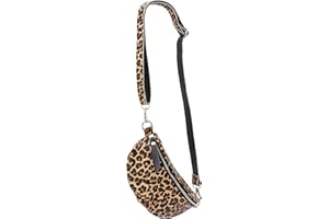 SH Leder ® AVA G292 - Marsupio unisex in vera pelle, per festival, viaggi, marsupio da donna, in pelle, 23 x 12 cm