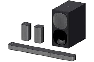 Sony HT-S20R Real 5.1ch Dolby Digital Soundbar for TV with subwoofer and Compact Rear Speakers, 5.1ch Home Theatre System (400W,Bluetooth & USB Connectivity, HDMI & Optical connectivity)