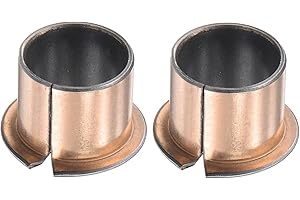 sourcing map À Bride Douille Roulements 20mm Diamètre Interne x 23mm Diamètre Externe x 20mm Longueur x 30mm Bride Diameter x 1.5mm Bride Épaisseur Enveloppé Sans Huile Douilles 2pcs