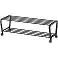 Ikea Alloy Steel Portis Shoe Rack, Black, 90 cm (35 3/8 Inch)