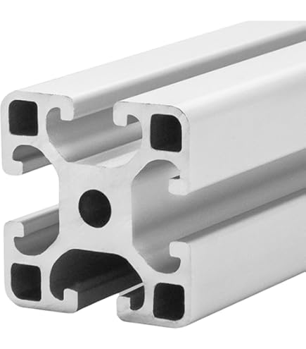 Profilé En Aluminium Noir 40 X 160 Mm - Type I - Rainure 8