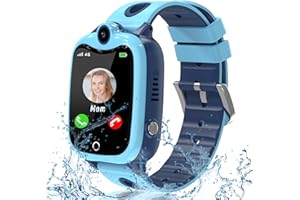 YEDASAH 4G Smartwatch Kinder mit GPS und Telefon, Videoanruf, Stoppuhr, Kamera, SOS,Kinder Smartwatch mit IP68 Wasserdicht Spiel, Taschenlampe, Taschenrechner, Wecker