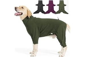 LIANZIMAU Manteau Chien Polaire Polaire pour Chien Pull-Overs Chiens Combinaison Chaude à Manches Longues Body Chiens Pyjama pour Petit Moyen et Grand