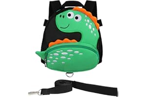 Yuepin Tout-Petit Sac à dos Anti-Perdu, Mignon Hibou Sac à dos Bambin avec Laisse de Sécurité pour les Enfants de 1 à 5 Ans