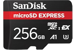 SanDisk microSD Express kaart 256GB Works with Nintendo Switch™ 2 (ideaal voor 4K UHD, Leessnelheden tot 880 MB/s, Schrijfsnelheid tot 650 MB/s, A1, U3, RescuePRO Deluxe)