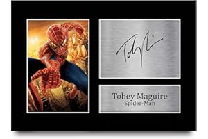 HWC Trading Foto con autografo di Tobey Maguire Spider-Man, per i fan dei film e cimeli, formato A4
