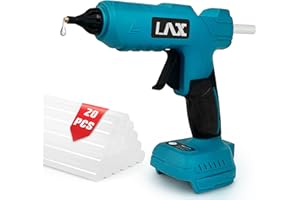 L1NXIXI Cordless 100W Hot Glue Gun for Makita 18V Battery, Handheld Heavy Duty Glue Gun Kit with 20pcs Hot Glue Sticks for Home Repair, DIY Arts & Crafts (Battery Not Included)