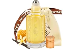 Perfume Oil Vanilla Oud 6ml Roll-On by Luxury Scent – Long Lasting Alcohol-Free Arabian Attar with Warm Woody Oriental Notes, Travel Size Unisex Fragrance for Men & Women, Vegan & Cruelty-Free