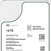 Seagate IronWolf Pro, 16TB, Internal Hard Drive, NAS, CMR, 3.5