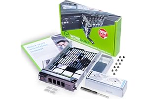 ‎WORKDONE WorkDone 3,5-Zoll Hard Drive Caddy Tray mit 2,5-Zoll-HDD-Adapter - kompatibel für Dell PowerEdge Server 11-13. Generation NVMe SSD SAS SATA - Halterung Konverter Gehäuse