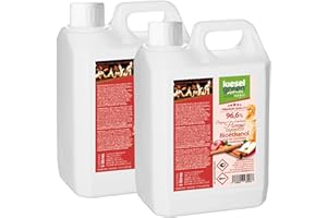 KieselGreen Bioéthanol 10 litres avec Parfum pour Cheminée à l'éthanol - Bioéthanol comme Parfum d'ambiance - Parfum pour Cheminée à l'éthanol Bio intérieur ou feu de Table au Bioéthanol