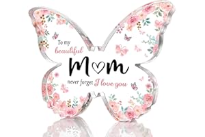 GRELAE Gifts for Mum, Butterfly Shaped Best Mum Gifts, Mum Birthday Gifts From Daughter, Son, Personalised Mum Presents, Gift Ideas For Mum, Birthday Gft for Mum