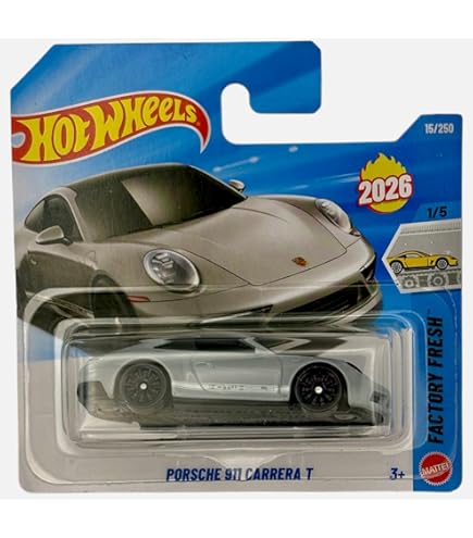 Hot Wheels Porsche 911 GT3 RS - Then And Now 8/10 - JBB35 - Échelle 1:64 - Rose - Mattel 2025, Miniature Collector - 4