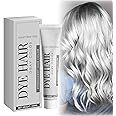 GotySles Grey Hair Dye - Natural Silver Grey Hair Colour Cream, Professional Instant Dye 100 ml (1 Piece)