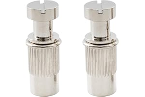 Musiclily Pro M8 Metryczny Trzpienie z Tulejkami do Zaczep Strun Gitary Elektrycznej Epiphone Les Paul Style, Nikiel(2 szt.)