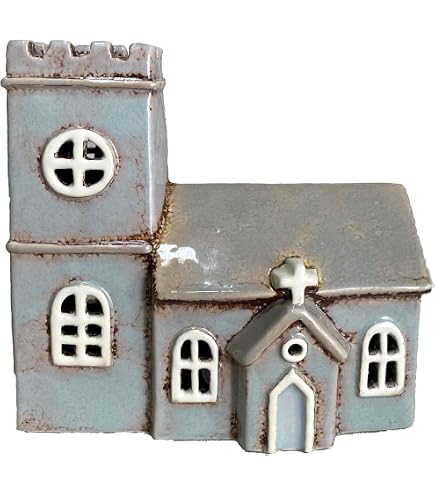 Shudehill Village Pottery Teelichthalter – Keramik-Häuschen Zum Sammeln (verschiedene Farben)