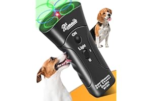KUCKEE Anti Barking Device with 3-in-1 Bark Control Tool & Ultrasonic Design, Humane and Safe Handheld Anti Barking Device, Insect Repellent Indoor and Outdoor, Ultrasonic Bark Deterrent for Dogs and Cats