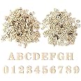 Lettres Et Chiffres En Bois Non Peints - Lot 200 Pièces (A-Z, 0-9) - 15mm, Style Scrabble - Pour Bricolage, Déco, Apprentissage - 3