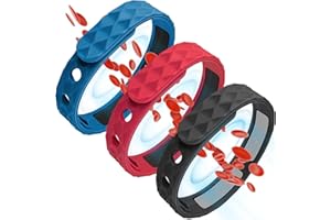 NIMEDALA Redup - Braccialetto con ioni negativi in silicone antistatico agli ioni negativi, per donne e uomini (3 pezzi)