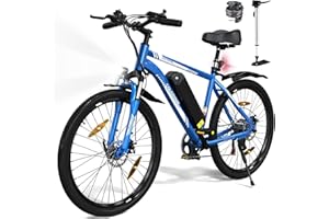 COLORWAY Vélo électrique pour Adultes, vélo de Montagne 26", EBike avec Batterie Amovible 36V 15Ah, écran LCD, Frein à Disque Double ebike