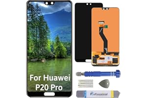 Int'x Display für Huawei P20 Pro CLT-L29 6.1 inch LCD Bildschirm Ersatz Touchscreen mit Werkzeug Schwarz Hohe Qualität