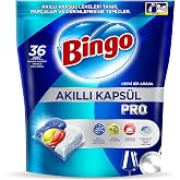 Bingo Akıllı Kaps&uuml;l Pro Bulaşık Makinesi Deterjanı Tableti 36'lı