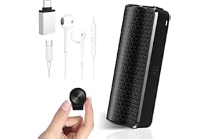 CARSEATTY Voice Recorder, 64GB Recording Device 960 Hours Long Battery Recording Time, Dictaphone Voice Recorder with Magnetic Function, Audio Recorder for Classroom Lecture Meeting (earphone included)