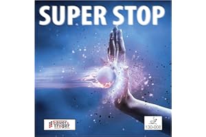 ‎SAUER & TRÖGER PIPSFACTORY GERMANY Sauer & Tröger Tischtennis Belag Anti Top | Super Stop | Rot, Schwarz | 1,5 mm 1,9 mm