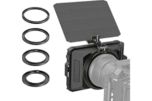 SMALLRIG Mini Matte Box Lite avec Plateau de Filtre à Drapeau Supérieur Compatible avec Les Objectifs 67mm/72mm/77mm/82mm/95mm pour Reflex Numériques et Camera sans Miroir - 3575