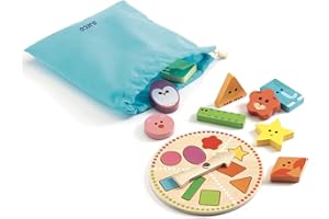 DJECO- Primera Edad TactiloBasic Juegos de Habilidad, Multicolor (36214)