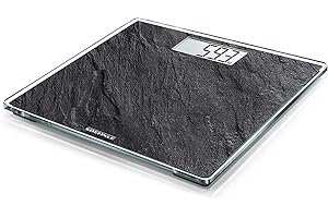 Soehnle Style Sense Compact 300 Bilancia pesapersone, Bilancia digitale display LCD, Bilancia pesa persona digitale piedi antiscivolo, nero Slate