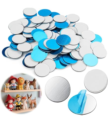 100 Stück Metallplättchen Selbstklebend | 20mm Durchmesser | Für Tonies & Magnete | 0,3mm Dick