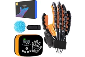 EMFOCU Upgrade Finger und Handfunktions Rehabilitationstrainer Roboter Reha Handschuhe,therapie für hand für Arthritis Schlaganfall Hemiplegie Patienten,elektrische handschuhe,hand function rehabilitation