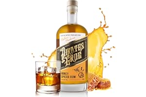 Pirate's Grog Honey Spiced Rum - 70cl / 700ml | World Rum Award Winner | Five Year Aged in Oak Barrels for Colour & Finish | 37.5% ABV & Infused with an Array of Spices | Suitable for Cocktails